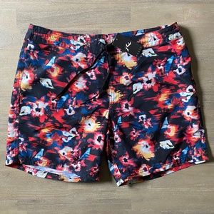 Rusty Board shorts Swim Trunks Mens‎ Size 36 Multicolor